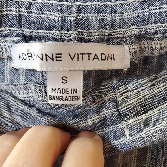 Adrienne Vittadina Womens 100% Linen Pull on Pants. Size S - Picture 2 of 7